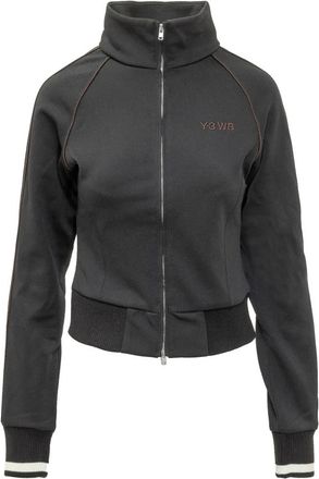 Yohji Yamamoto Jack met hoge hals - Dames - Vesten met rits - Zwart - XS - Polyester - Hoodies & sweatvesten