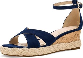 Pelle Moda Pippen Womens Wedge Shoes Midnight : 5.5 M, Suede