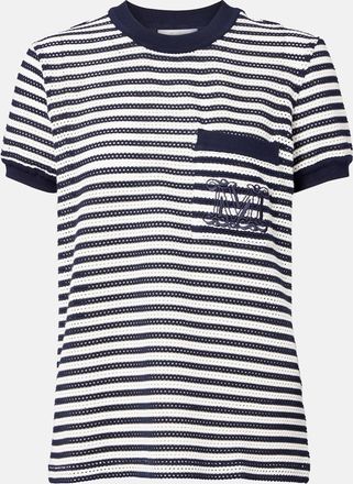 Max Mara Striped cotton-blend jersey T-shirt