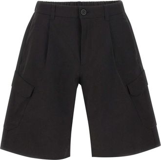 Herno Pleated Shorts - male - Herno - Casual Shorts - Black - XL - Shorts