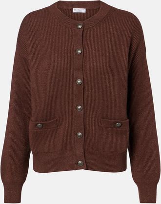 Brunello Cucinelli Cashmere-blend cardigan