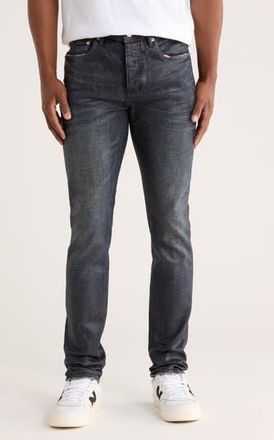 Purple Tiled Overlay Shimmery Skinny Jeans in Dark Indigo at Nordstrom Rack, Size 29