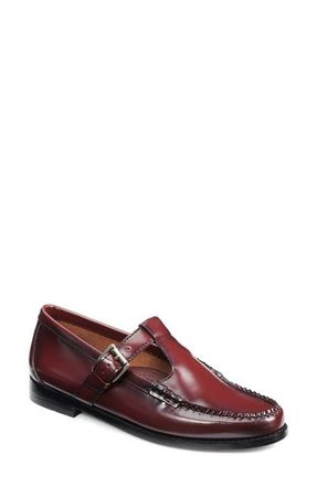 G.H. Bass & Co. Weejuns Mary Jane Moc Toe Loafer in Wine at Nordstrom, Size 5.5