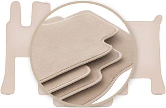 OEM Alfombrillas Premium Beige Para: Mercedes Actros Mp4 Cabina Ancha 2011