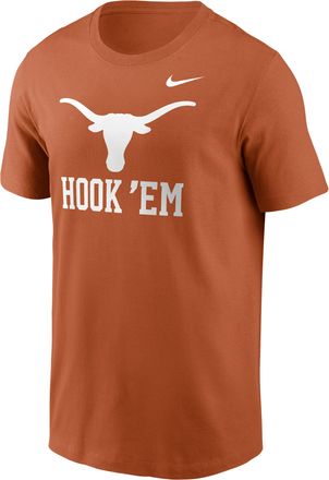 Nike Texas Primetime Logo Mantra Nike Mens College T-Shirt in Orange | N19981FTXE-TZL