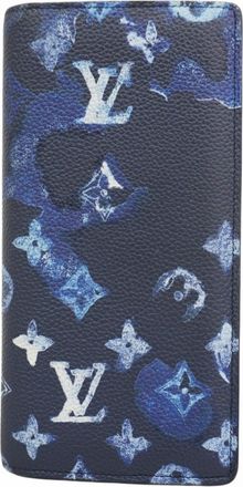 Louis Vuitton Navy Long Wallet (Bi-Fold) (Pre-Owned)