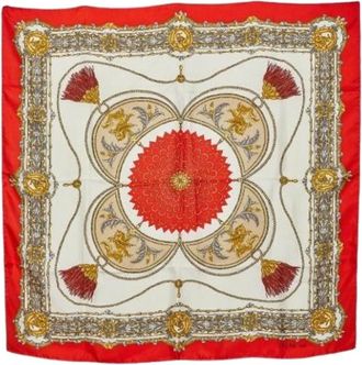 Celine Pre-owned Scarves, female, Red, Size: ONE SIZE Pre-owned Fabric Scarf