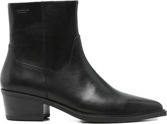 Vagabond Kelsey Enkellaarsjes - Dames - Cowboylaarzen - Zwart - 36 EU - Katoen - Schoenen