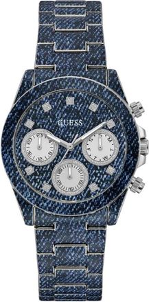Guess Blauw Indigo Dameshorloge Elegant Ontwerp - Dames - Horloges - Blauw - ONE Size - Accessoires
