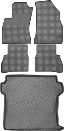 OEM Juego De Alfombrillas De Goma Para Fiat Doblo Van (2010-2022) - Alfombrilla Para Maletero