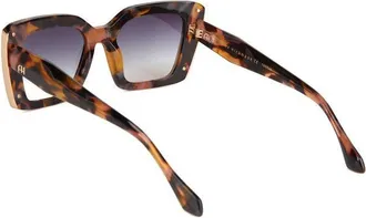 Ana Hickmann Womens Sunglasses Honey Tortoiseshell Acetate Eyewear