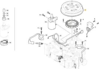 STIGA Sports Volano ORIGINALE STIGA motore TRE 635V trattorino tagliaerba 118551593/0