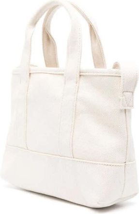 Kenzo Boke Flower Logo Tote Bag White >