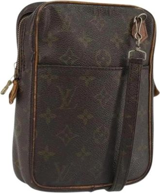 Louis Vuitton Pre-owned Vintage Monogram Crossbody Bag - Dames - Vintage Schoudertas - Bruin - ONE Size - Leer - Vintage