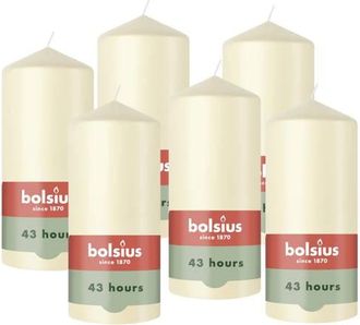Bolsius gladde stompkaars (&Oslash;6,8x13 cm) (set van 6)