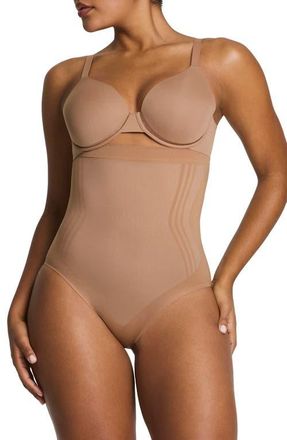 Spanx SPANXsculpt GoFigure High Waist Shaper Briefs in Cinnamon at Nordstrom, Size X-Small