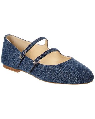 Celine Celine Les Ballerinas Denim Flat
