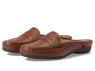 Marc Joseph New York Union Mule Womens Shoes Cognac Grainy : 5.5 M, Leather