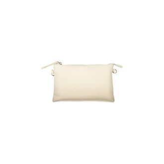 Valentino Cross Body Bags, female, Beige, Size: ONE SIZE Polyethylene Handbag with Detachable Handle and Adjustable Strap