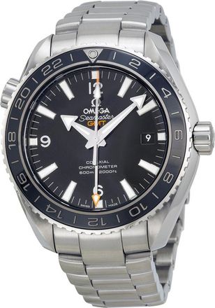 Omega Pre-owned Omega Seamaster Planet Ocean GMT Black Dial Mens Watch 232.30.44.22.01.001