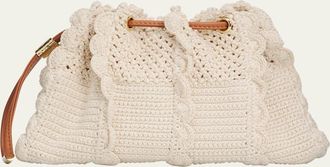 Ulla Johnson Adria Small Wavy Crochet Crossbody Bag