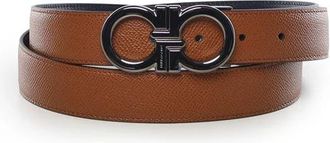 Ferragamo Reversible Riem - Heren - Riemen - Bruin - 115 CM - Leer - Accessoires