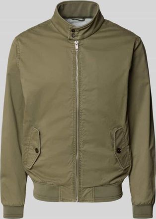 Christian Berg Jacke mit Stehkragen und Pattentaschen in Oliv, Gr&ouml;&szlig;e 3XL