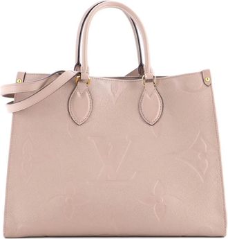 Louis Vuitton OnTheGo Monogram Empreinte Giant MM tote bag - Neutrals