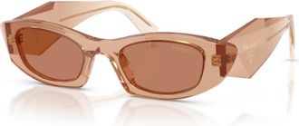 Prada PR B16S 28E90Q Zonnebrillen - Dames - Zonnebrillen - Bruin - 50 MM - Accessoires
