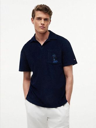 Tommy Hilfiger Regular Fit Embroidery Towelling Polo Shirt