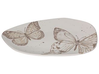 Schubiger M&ouml;bel Tablett Schmetterling, Keramik H: 3 cm