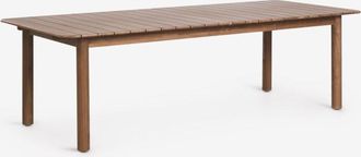 Sklum Mesa De Comedor Rectangular 250-310x105 Cm Extensible En Madera De Acacia Duala Sklum