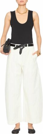 Apiece Apart Uri Low-Cut Tank Top In Black