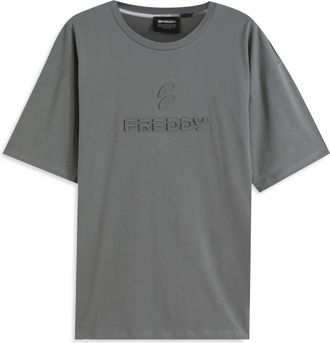 Freddy T-shirt uomo comfort fit con logo spessorato