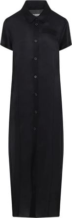 Khaite Abito Effy a maniche corte con bottoni - Nero