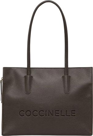 Coccinelle Shopper Bag - Dames - Shoppers - Bruin - ONE Size - Leer - Tassen