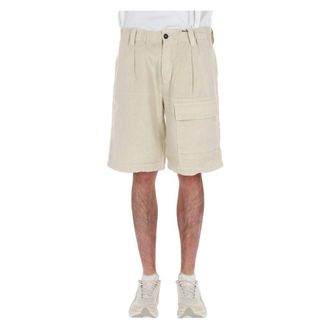 C.P. Company Casual Shorts, male, Beige, Size: M Bermuda Cargo Shorts