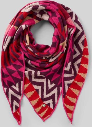 Codello Schal mit Woll-Anteil Modell Intarsien in Rot, Größe 1