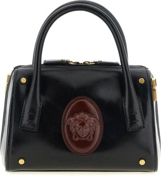 Versace Medusa 95 Handtas - Dames - Tassen - Zwart - Maat: ONE Size Leer