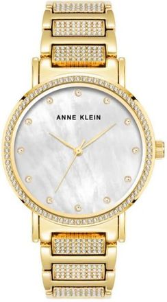 Anne Klein Classic White Dial Ladies Watch AK/4004MPGB