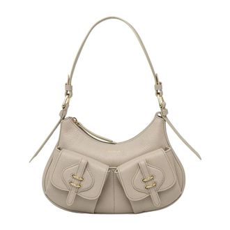 Coccinelle Mavery Pocket - Dames - Schoudertassen - Beige - ONE Size - Leer - Tassen