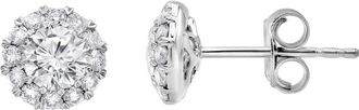 Grown Brilliance 14KT White Gold 1.00 Carat Lab Grown Diamond Stud Earrings for Women