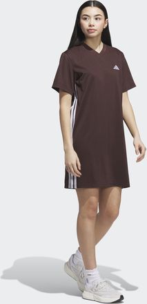 adidas Shirtkleid ADIDAS SPORTSWEAR W SC SHIFT DRES, Damen, Gr. M, N-Gr, braun (shadow braun), Obermaterial: 100% Polyester, Kleider Shirtkleid, f&uuml;r Erwachse