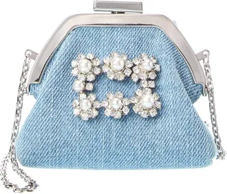 Roger Vivier Denim Shoulder Bag