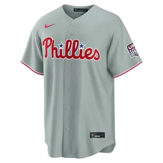 Nike Trea Turner Philadelphia Phillies USA 250 Nike Mens MLB Stadium Jersey in Grey | RE260MI9AJ2-5GV