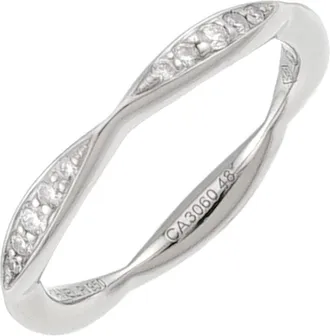 Chanel Platinum 950 Band Ring (Pre-Owned)