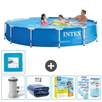 Intex Piscina Con Estructura Redonda - 366x76 Cm - 8-piezas Scb23