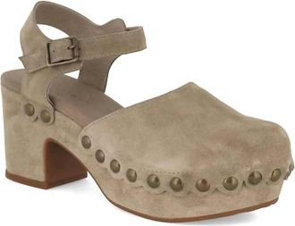 Chocolat Blu Women Garvey Platform Sandal In Taupe Suede
