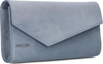 Peter Kaiser Tassen, Dames, Blauw, ONE Size, Katoen, Blauwe leren clutch voor de zomer