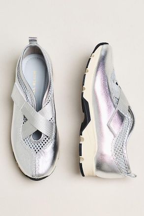 All Black Crisscross Slip-On Sneakers